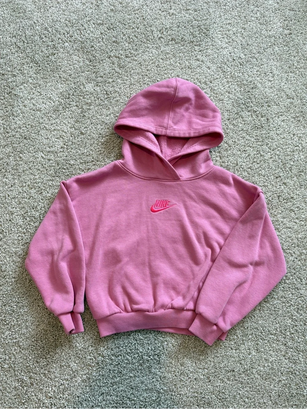 Nike Pink Hoodie & Sweatpants Set Size 5 Girls - Picture 2 of 3